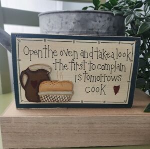 Rustic Kitchen Sign with Heart Design